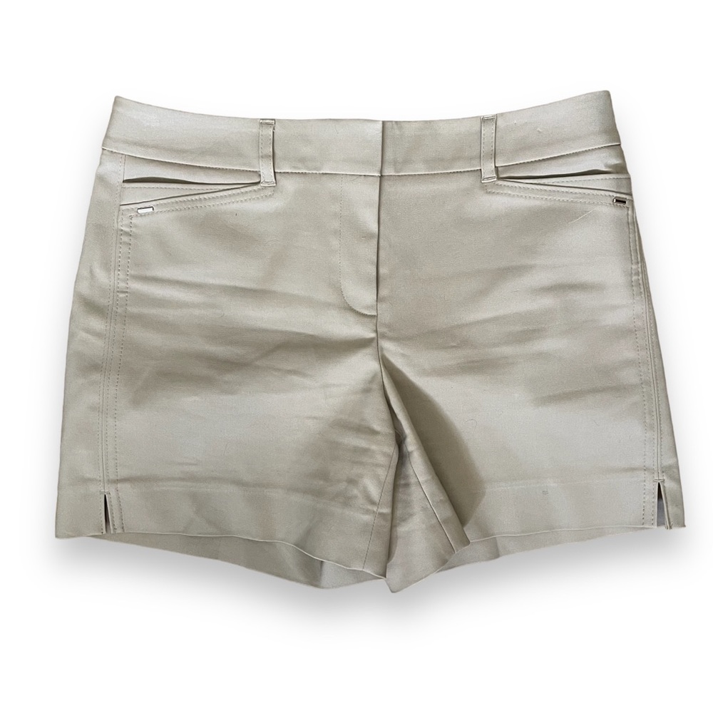 White House Black Market Tan Dress Shorts size 2